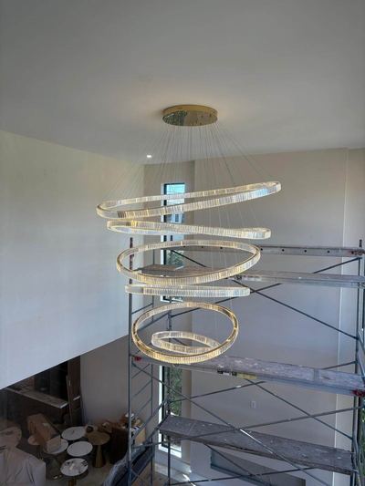 LED lighting installed in a commercial space